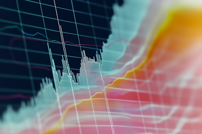 Financial planning charts showing investment growth and portfolio performance